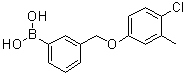 [3-[(4-Chloro-3-methylphenoxy)methyl]phenyl]boronic acid molecular structure (CAS 1072951-91-7)