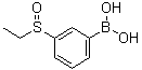 [3-(乙基亚磺酰)苯基]硼酸分子结构 (CAS 1072952-07-8)