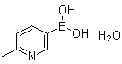 (6-Methyl-3-pyridinyl)boronic acid hydrate (1:1) molecular structure (CAS 1072952-30-7)