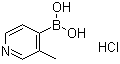 structure of CAS# 1072952-40-9, (3-Methyl-4-pyridinyl)boronic acid hydrochloride (1:1)