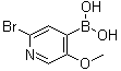 2-Bromo-5-methoxypyridine-4-boronic acid molecular structure (CAS 1072952-48-7)