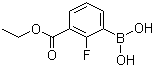 3-Borono-2-fluorobenzoic acid 1-ethyl ester molecular structure (CAS 1072952-52-3)