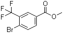 Methyl 4-bromo-3-trifluoromethylbenzoate molecular structure (CAS 107317-58-8)