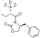 (4S)-3-[(2S)-2-(Methyl-d<sub>3</sub>)-1-oxobutyl]-4-(phenylmethyl)-2-oxazolidinone molecular structure (CAS 1073232-99-1)