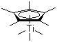 structure of CAS# 107333-47-1, (Trimethyl)pentamethylcyclopentadienyltitanium (IV);Trimethyl(pentamethylcyclopentadienyl)titanium (IV)