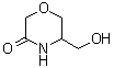 5-(Hydroxymethyl)-3-morpholinone molecular structure (CAS 1073338-64-3)