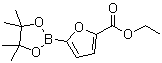 结构式 CAS# 1073338-92-7, 5-(乙氧羰基)呋喃-2-硼酸频哪醇酯