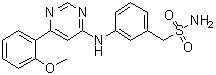 3-[[6-(2-Methoxyphenyl)-4-pyrimidinyl]amino]benzenemethanesulfonamide molecular structure (CAS 1073485-20-7)