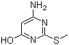 2-甲硫基-4-氨基-6-羟基嘧啶分子结构 (CAS 1074-41-5)