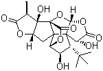银杏内酯 J分子结构 (CAS 107438-79-9)