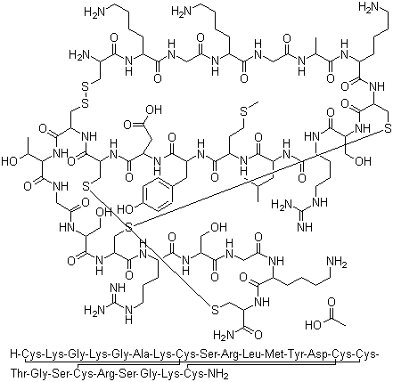 结构式 CAS# 107452-89-1, 醋酸齐考诺肽