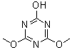 structure of CAS# 1075-59-8, 2-Hydroxy-4,6-dimethoxy-1,3,5-triazine;4,6-Dimethoxy-1,3,5-triazin-2(1H)-one; Dimethyl cyanurate