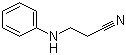 结构式 CAS# 1075-76-9, 3-(苯氨基)丙腈; N-氰乙基苯胺