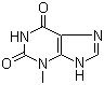 3-甲基黄嘌呤分子结构 (CAS 1076-22-8)