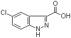 5-氯-3-吲唑甲酸分子结构 (CAS 1077-95-8)