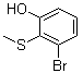3-Bromo-2-(methylthio)phenol molecular structure (CAS 107724-66-3)