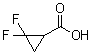 结构式 CAS# 107873-03-0, 2,2-二氟环丙烷羧酸