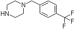 结构式 CAS# 107890-32-4, N-[4-(三氟甲基)苄基]哌嗪