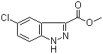 结构式 CAS# 1079-46-5, 5-氯-1H-吲唑-3-甲酸甲酯