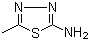 2-Amino-5-methyl-1,3,4-thiadiazole molecular structure (CAS 108-33-8)