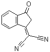 结构式 CAS# 1080-74-6, 2-(2,3-二氢-3-氧代-1H-茚-1-亚基)丙二腈