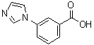 结构式 CAS# 108035-47-8, 3-(1H-咪唑-1-基)苯甲酸