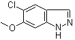 5-Chloro-6-methoxy-1H-indazole molecular structure (CAS 1082041-58-4)