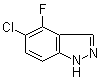 structure of CAS# 1082041-86-8, 5-Chloro-4-fluoro-1H-indazole