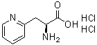 structure of CAS# 1082692-96-3, (alphaS)-alpha-Amino-2-pyridinepropanoic acid hydrochloride (1:2)