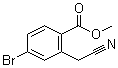 4-Bromo-2-(cyanomethyl)benzoic acid methyl ester molecular structure (CAS 1083181-36-5)