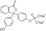 结构式 CAS# 108321-15-9, 酚酞单磷酸二钠盐