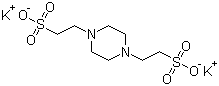 Piperazine-N,N'-bis-(2-ethanesulphonic acid) dipotassium salt molecular structure (CAS 108321-27-3)