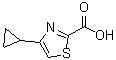 4-环丙基噻唑-2-羧酸分子结构 (CAS 1083274-67-2)