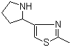 2-Methyl-4-(2-pyrrolidinyl)thiazole molecular structure (CAS 1083368-78-8)