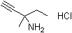 结构式 CAS# 108575-32-2, 3-甲基-1-戊炔-3-胺盐酸盐