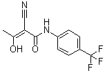 2-Cyano-3-hydroxy-N-(4-trifluoromethylphenyl)crotonamide molecular structure (CAS 108605-62-5)