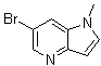 structure of CAS# 1086064-46-1, 6-Bromo-1-methyl-1H-pyrrolo[3,2-b]pyridine