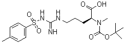 结构式 CAS# 108695-16-5, N2-[叔丁氧羰基]-N5-[亚氨基[[(4-甲基苯基)磺酰基]氨基]甲基]-N2-甲基-L-鸟氨酸