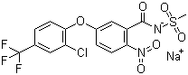 Fomesafen sodium molecular structure (CAS 108731-70-0)