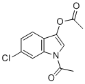 结构式 CAS# 108761-33-7, 1-乙酰基-6-氯-1H-吲哚-3-基乙酸酯