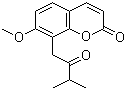 structure of CAS# 1088-17-1, Isomeranzin;7-Methoxy-8-(3-methyl-2-oxobutyl)coumarin