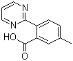 5-Methyl-2-(pyrimidin-2-yl)benzoic acid molecular structure (CAS 1088994-22-2)