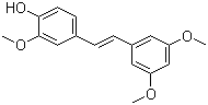 4'-羟基-3,3',5-三甲氧基二苯乙烯分子结构 (CAS 108957-72-8)