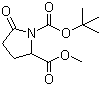 Boc-L-焦谷氨酸甲酯分子结构 (CAS 108963-96-8)