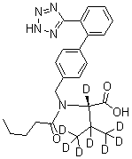 Valsartan-d<sub>8</sub> molecular structure (CAS 1089736-72-0)