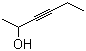 结构式 CAS# 109-50-2, 3-己炔-2-醇