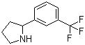 结构式 CAS# 109086-17-1, 2-(3-三氟甲基苯基)吡咯烷