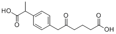 structure of CAS# 1091621-61-2, 4-(1-Carboxyethyl)-delta-oxo-benzenehexanoic Acid;6-[4-(1-carboxyethyl)phenyl]-5-oxohexanoic acid