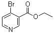 结构式 CAS# 1092353-02-0, 4-溴-3-吡啶羧酸乙酯