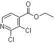 结构式 CAS# 1092353-03-1, 2,3-二氯-4-吡啶羧酸乙酯